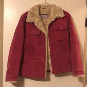 PINK SUADE COAT